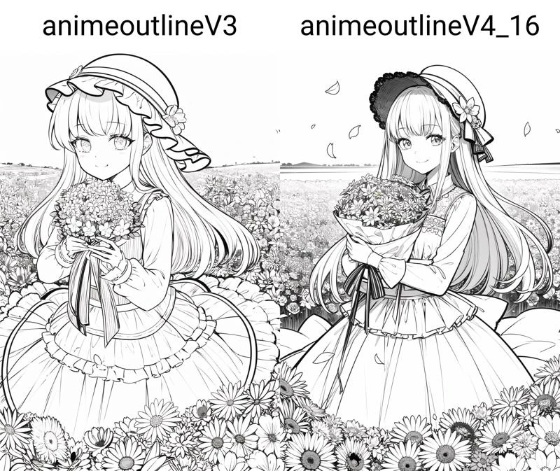 图片[22]-Anime Lineart / Manga-like线稿漫画风格模型-SDmodel