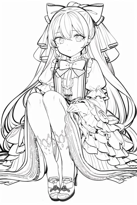 图片[15]-Anime Lineart / Manga-like线稿漫画风格模型-SDmodel