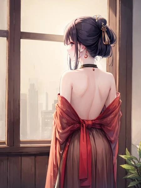 Elegant hanfu ruqun style汉服风格模型-SDmodel