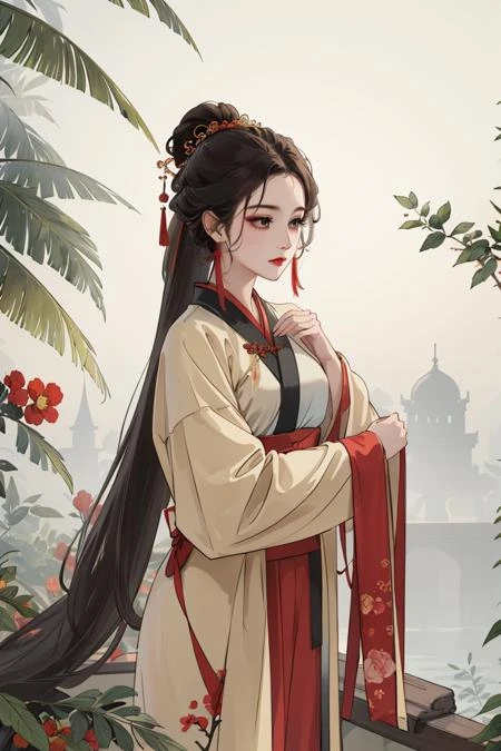 图片[3]-Elegant hanfu ruqun style汉服风格模型-SDmodel